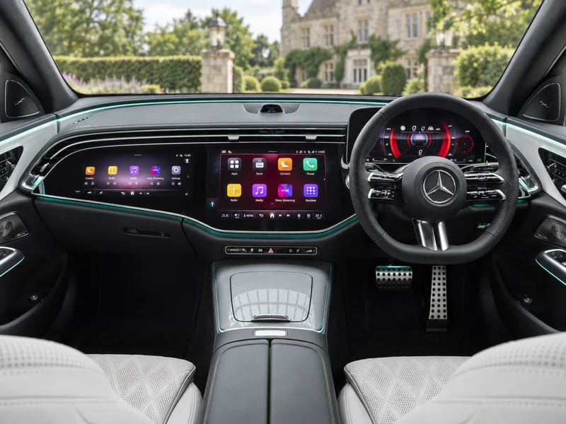AI illustration of Mercedes-Benz E-Class: front cabin