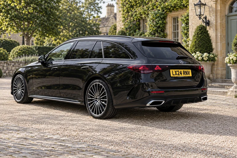 AI illustration of Mercedes-Benz E-Class Estate: rear exterior